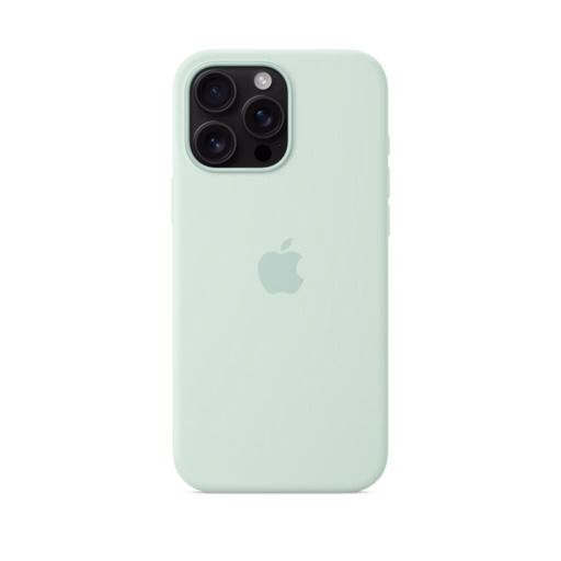 iPhone 16 Pro Max Silicone Case with MagSafe — Aquamarine