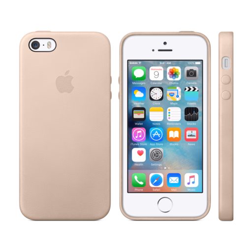 iPhone 5s Leather Case — Beige