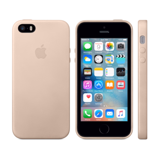 iPhone 5s Leather Case — Beige