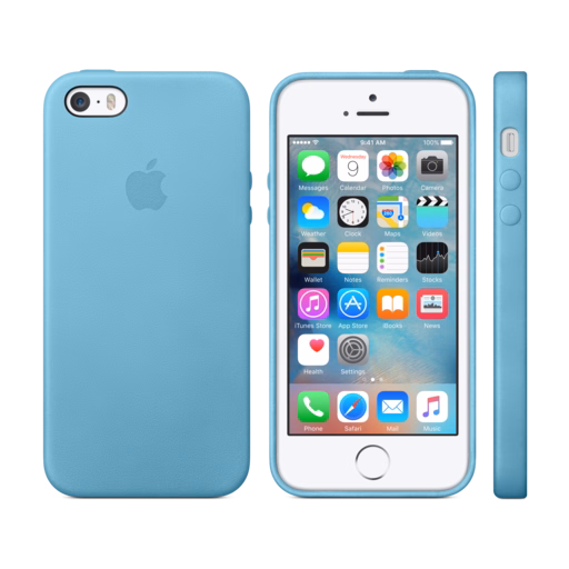 iPhone 5s Leather Case — Blue