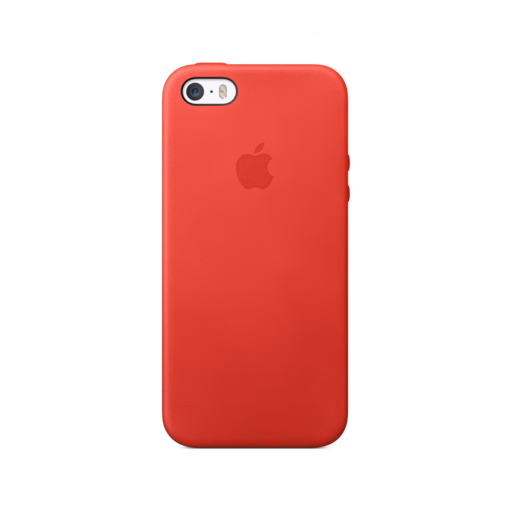 iPhone 5s-SE Leather Case — Red