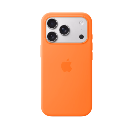 iPhone 17 Pro Silicone Case with MagSafe — Orange