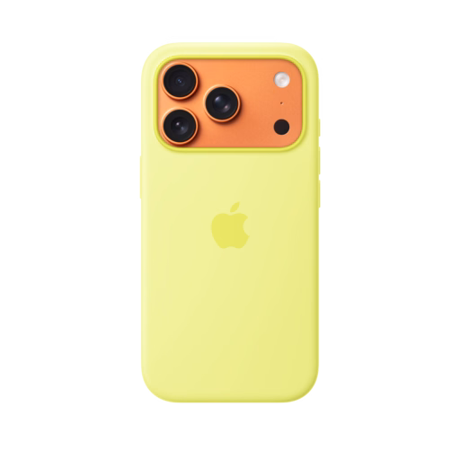 iPhone 17 Pro Silicone Case with MagSafe — Neon Yellow