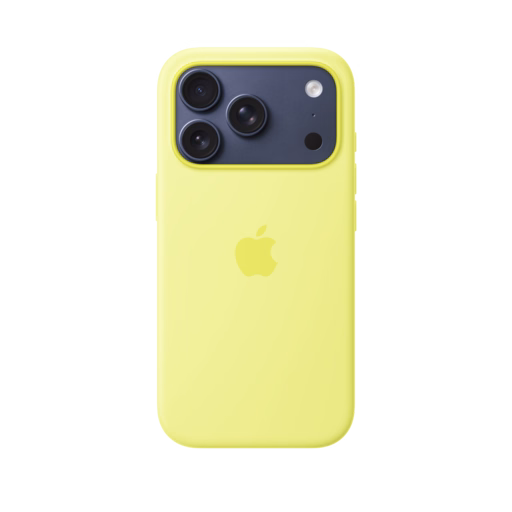 iPhone 17 Pro Silicone Case with MagSafe — Neon Yellow