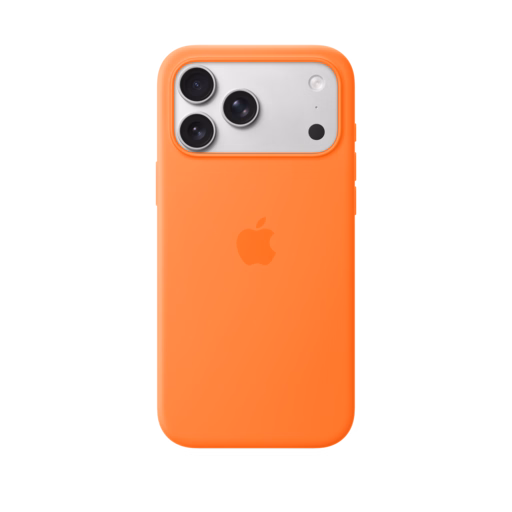 iPhone 17 Pro Max Silicone Case with MagSafe — Orange