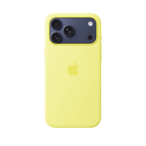 iPhone 17 Pro Max Silicone Case with MagSafe — Neon Yellow
