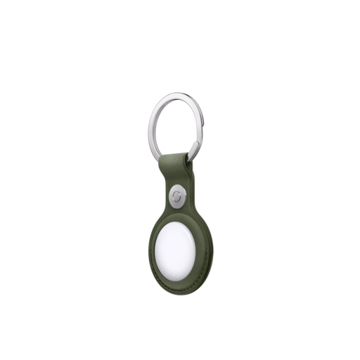 AirTag FineWoven Key Ring — Moss