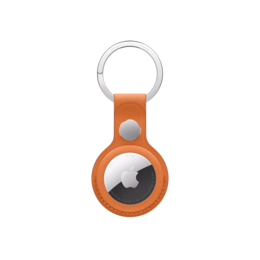 AirTag FineWoven Key Ring — Fox Orange