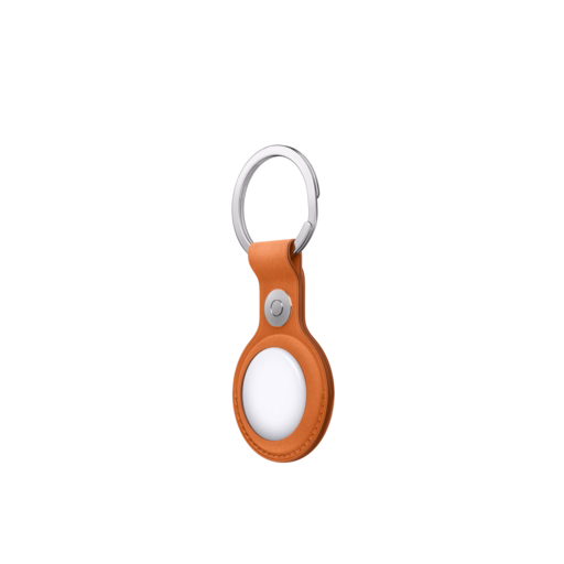 AirTag FineWoven Key Ring — Fox Orange