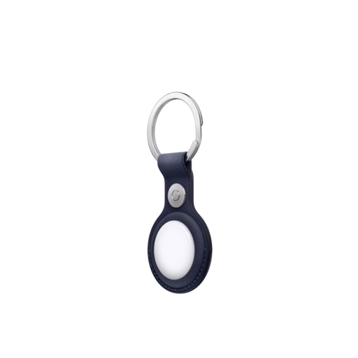 AirTag FineWoven Key Ring — Navy