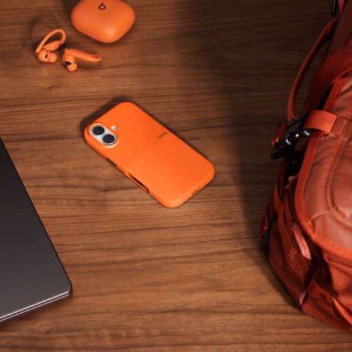 Beats iPhone 17 Rugged Case with MagSafe and Camera Control — Sierra Orange