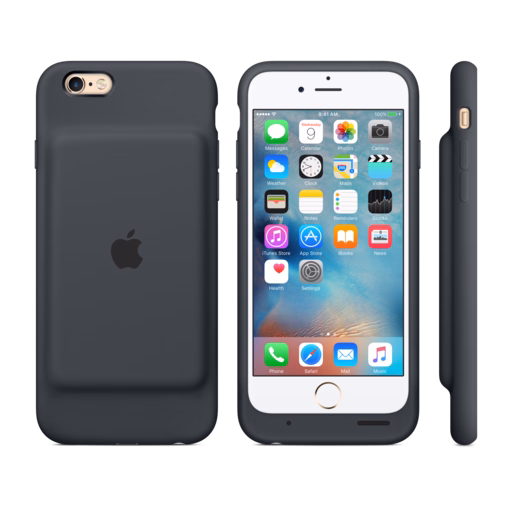 iPhone 6s Smart Battery Case — Charcoal Grey