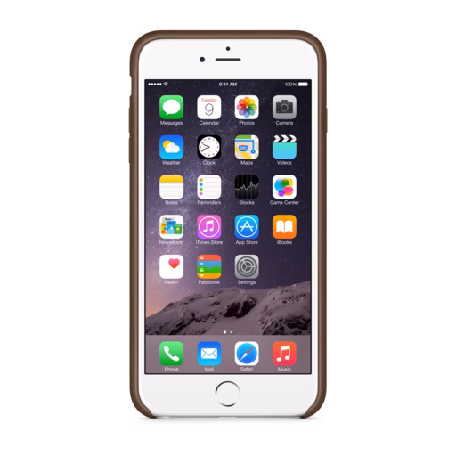 iPhone 6 Plus Leather Case — Olive Brown