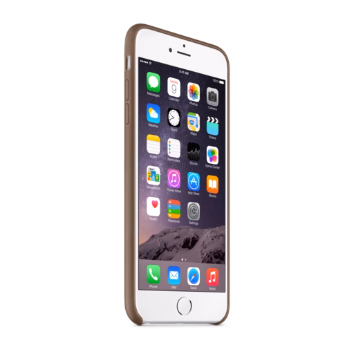 iPhone 6 Plus Leather Case — Olive Brown