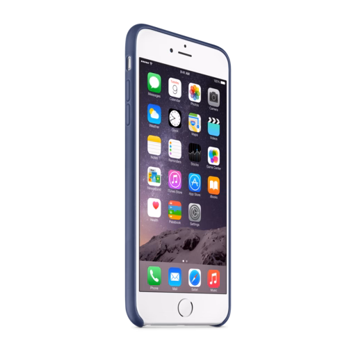 iPhone 6 Plus Leather Case — Midnight Blue