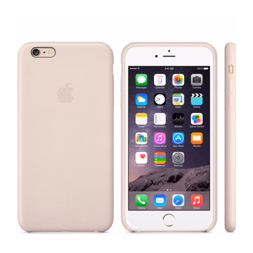 iPhone 6 Plus Leather Case — Soft Pink