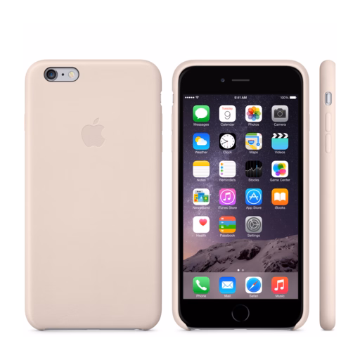 iPhone 6 Plus Leather Case — Soft Pink