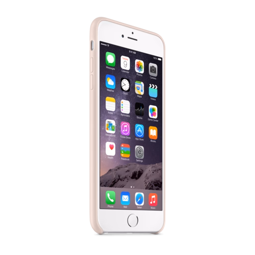 iPhone 6 Plus Leather Case — Soft Pink