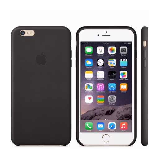 iPhone 6 Plus Leather Case — Black