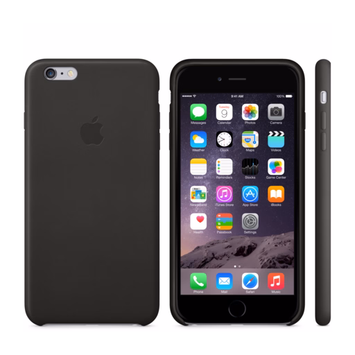 iPhone 6 Plus Leather Case — Black