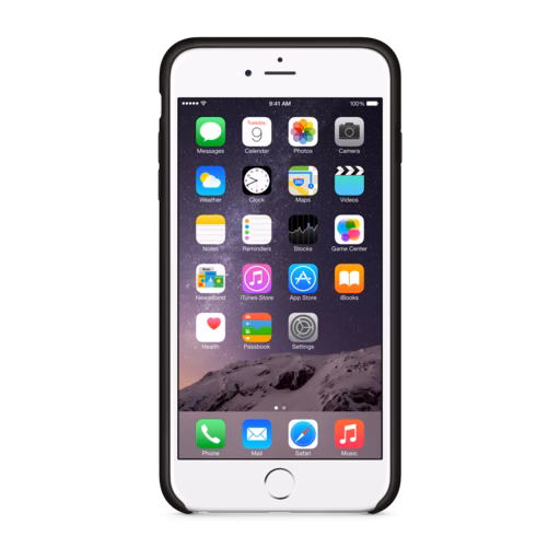iPhone 6 Plus Leather Case — Black
