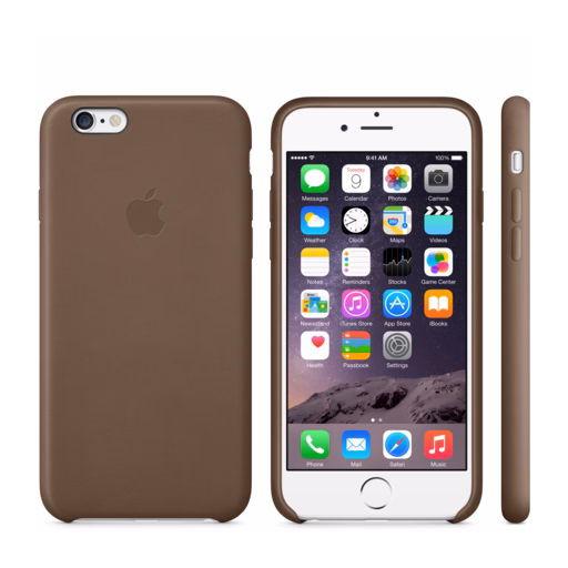 iPhone 6 Leather Case — Olive Brown