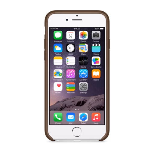 iPhone 6 Leather Case — Olive Brown