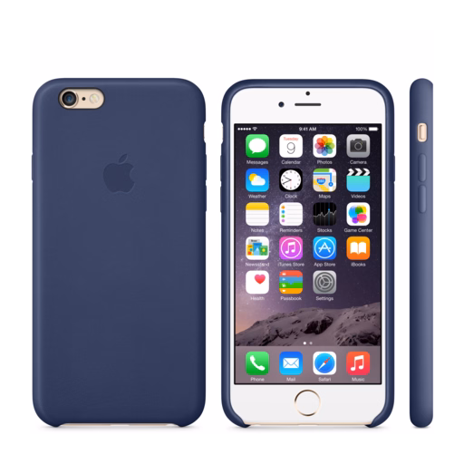 iPhone 6 Leather Case — Midnight Blue