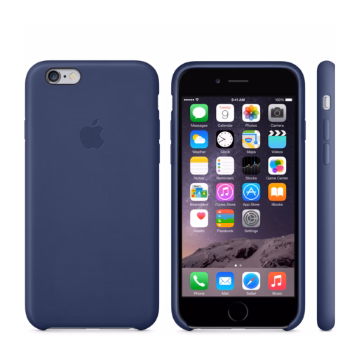 iPhone 6 Leather Case — Midnight Blue