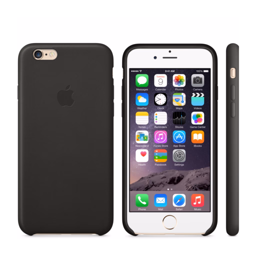 iPhone 6 Leather Case — Black