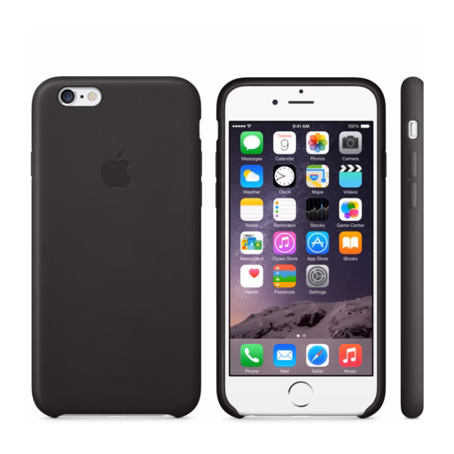 iPhone 6 Leather Case — Black