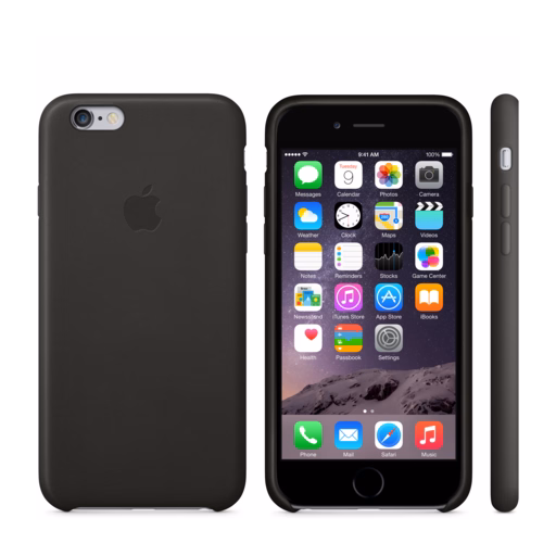 iPhone 6 Leather Case — Black