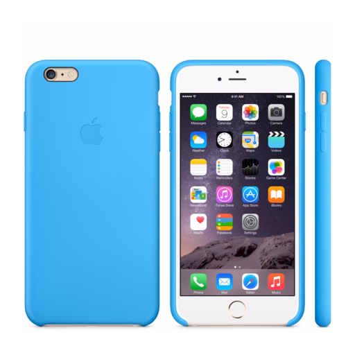 iPhone 6 Plus Silicone Case — Blue