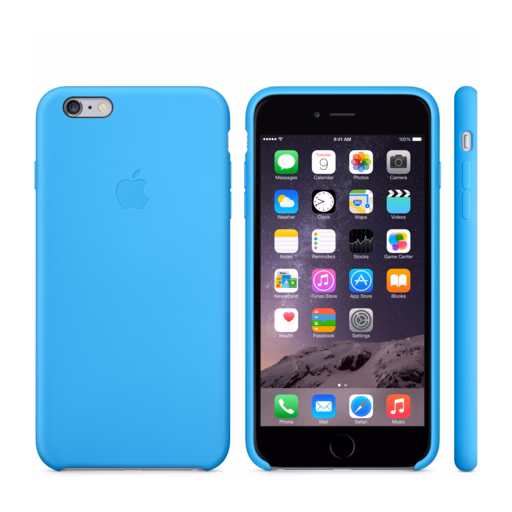 iPhone 6 Plus Silicone Case — Blue