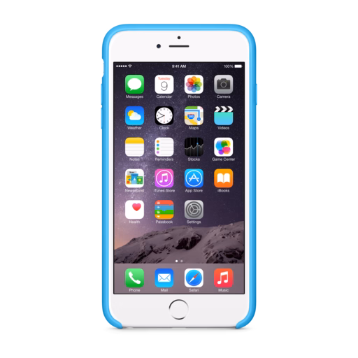 iPhone 6 Plus Silicone Case — Blue