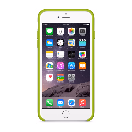 iPhone 6 Plus Silicone Case — Green