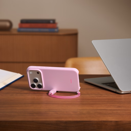 Beats iPhone 17 Pro Kickstand Case with MagSafe and Camera Control — Pebble Pink
