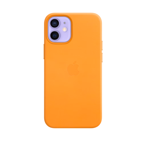 iPhone 12 mini Leather Case — California Poppy iPhone 12 mini Leather Case — California Poppy