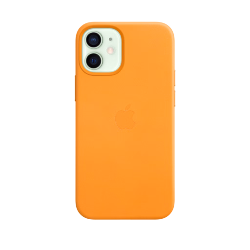 iPhone 12 mini Leather Case with MagSafe — California Poppy
