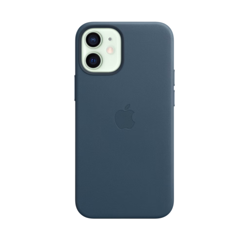 iPhone 12 mini Leather Case with MagSafe — Baltic Blue