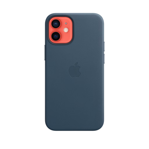 iPhone 12 mini Leather Case with MagSafe — Baltic Blue