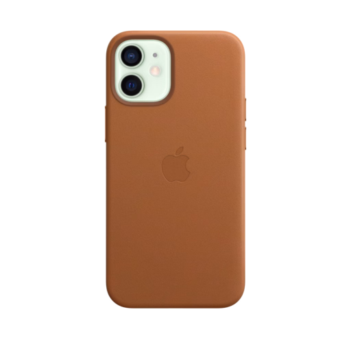 iPhone 12 mini Leather Case with MagSafe — Saddle Brown