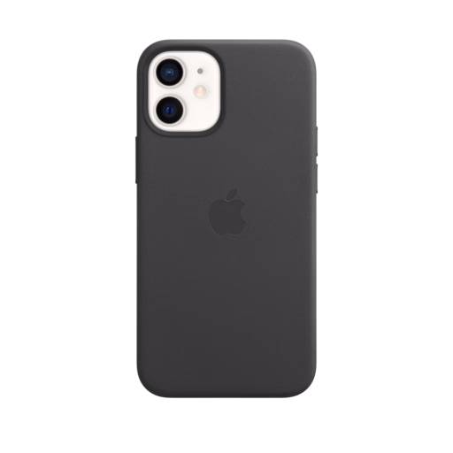iPhone 12 mini Leather Case with MagSafe — Black