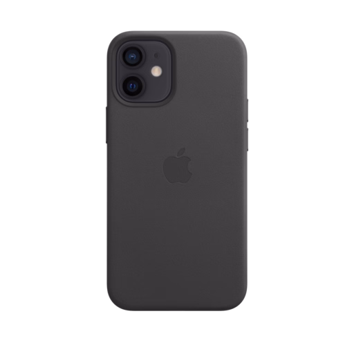 iPhone 12 mini Leather Case with MagSafe — Black
