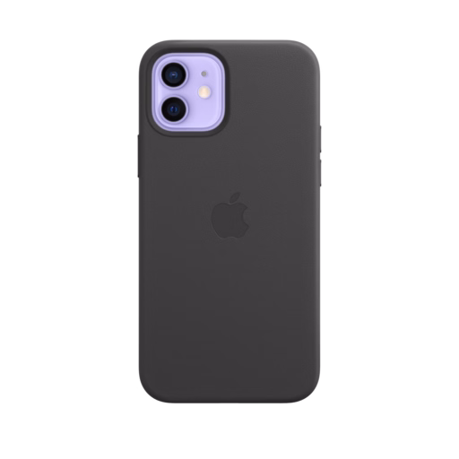 iPhone 12 & 12 Pro Leather Case with MagSafe — Black
