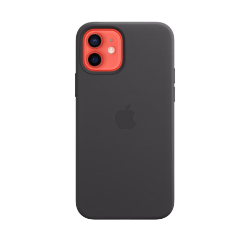 iPhone 12 & 12 Pro Leather Case with MagSafe — Black