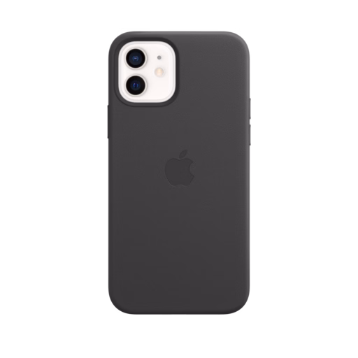 iPhone 12 & 12 Pro Leather Case with MagSafe — Black