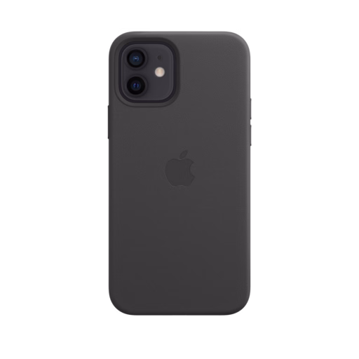 iPhone 12 & 12 Pro Leather Case with MagSafe — Black