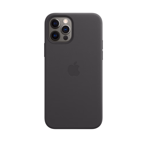 iPhone 12 & 12 Pro Leather Case with MagSafe — Black