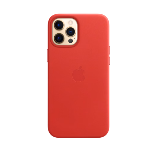 iPhone 12 Pro Max Leather Case with MagSafe — (PRODUCT)RED